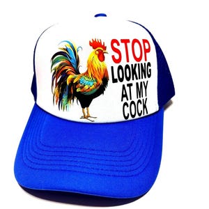 Funny Chicken Trucker Hat: Adjustable Snapback Rooster Hat