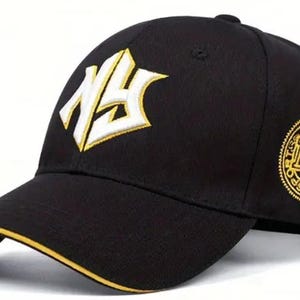 New York Hat Adjustable Snapback Trucker Hat New York Yankees Hat Baseball Hat Black Hat