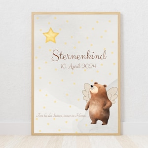 Póster personalizado de niño estrella
