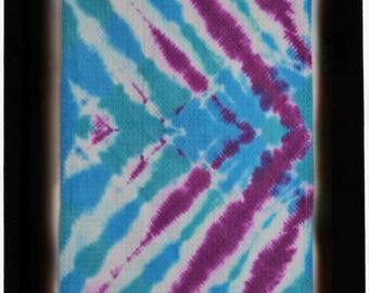 Golf Towel, TIE-DYED - 25x16, with Carabiner • Hand-dyed by PepperDyeWorks