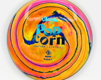 Disc Golf - Clash Discs PopCorn Putter - Custom Dyed Disc, 176g • Hand-dyed by PepperDyeWorks