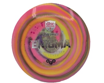Disc Golf - DISCRAFT ENIGMA - Distance Driver Disc, 170g • Hand-dyed by PepperDyeWorks