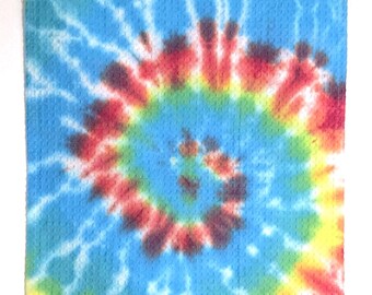 Golf Towel, TIE-DYED - 25x16, with Carabiner • Hand-dyed by PepperDyeWorks