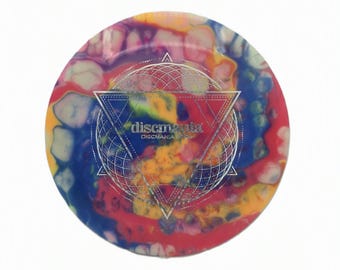 Disc Golf - DISCRAFT ENIGMA Glow - Distance Driver Disc, 172-174g • Hand-dyed by PepperDyeWorks