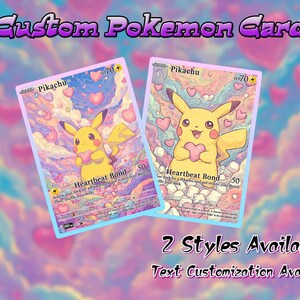 Carte personnalisée Pika | Pochette TCG | Illustrations complètes de haute qualité | Pochette Pokémon TGC