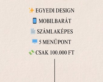 Egyedi honlapkészítés