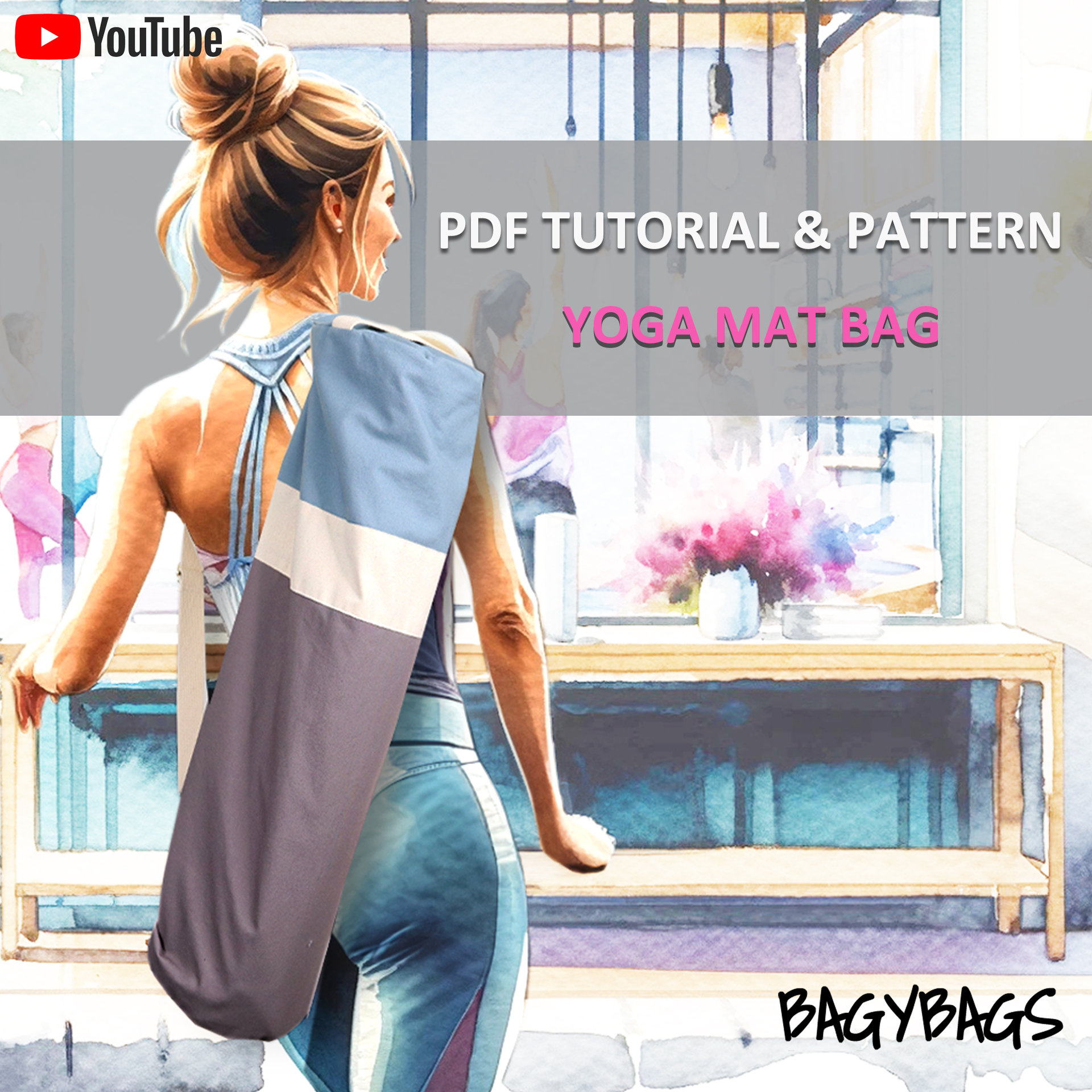 Yoga Mat Bag PDF Sewing Pattern