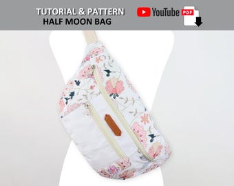 Create Your Own Waist Bag! PDF PATTERN & TUTORIAL with YouTube Video, Intermediate Level