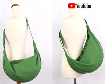 Half Moon Bag With 2 Size Pattens (small / Medium). PATTERN