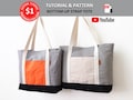 Special 1 Dollar, Bottom-Up Strap Tote. PDF PATTERN & TUTORIAL with YouTube Video, Beginner Level product logo