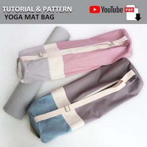Gestalte Deine eigene Yogamattentasche! PDF ANLEITUNG mit YouTube Video, von BagyBags