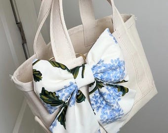 Hydrangea Bow |Bow Bag Charm | Handmade Accessory