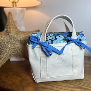 Mini Boat and Tote Insert: Handmade Coastal Organizer for L.L.Bean