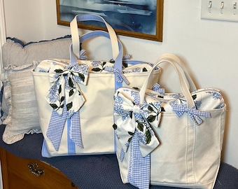 Custom LLBean Boat Tote Insert: Handmade Organizer, Structured Liner | Tote Not Included