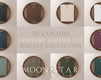 Comfort Colors 1717 Mockup Bundle ~ Seagrass Collection