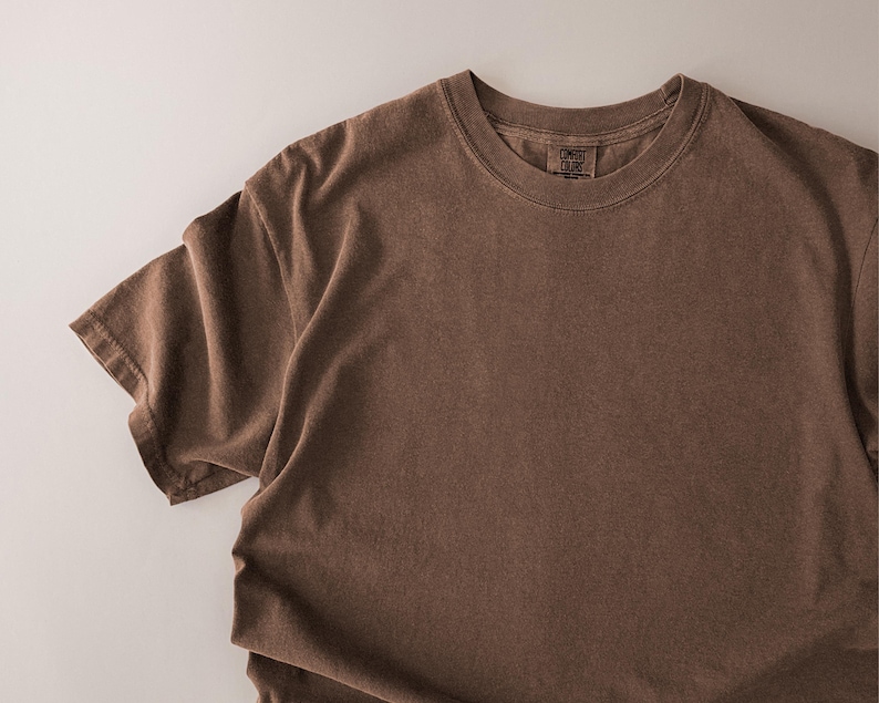 Elegant mockup collection of the Comfort Colors 1717 in on a soft ivory background.