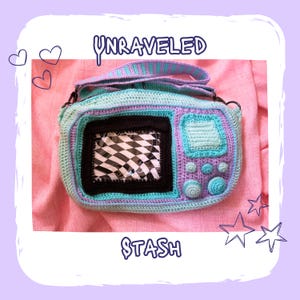 Hand Crochet Retro TV Shaped Ita Bag