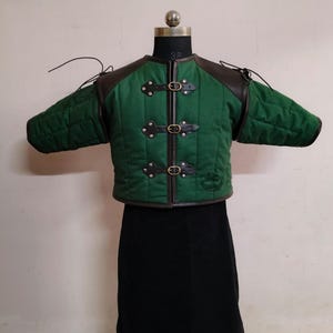 Medieval Cotton Gambeson - Padded Costume Larp & Renfaire Costume, Gifts For Him