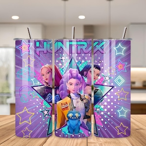 20oz Kpop Demon Hunters Tumbler Wrap | Huntrix Tumbler | Kpop Sublimation PNG | Saja Boys Girls | Digital Download