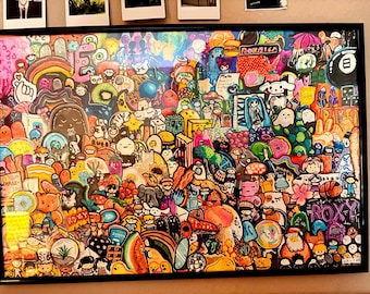 Art Print | Retro Marker Drawing