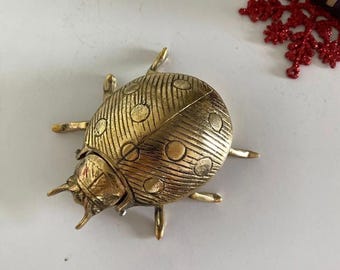 Brass Fly Ashtray Lid Metal Smoking Accessory Unique Ashtray Vintage Decor Desk Object Cigar Cigarette Holder