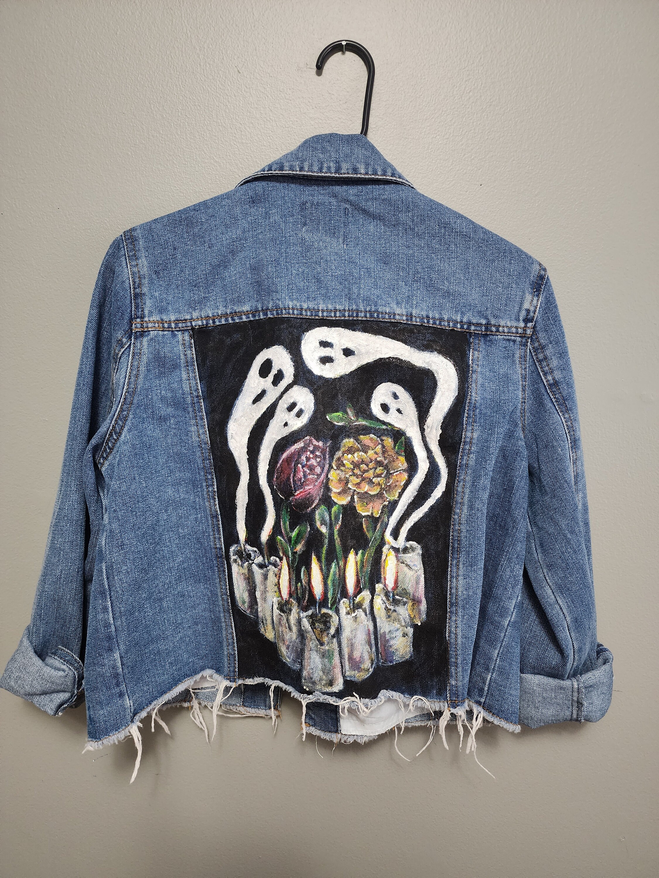 Trippy Denim Jacket - Etsy Canada