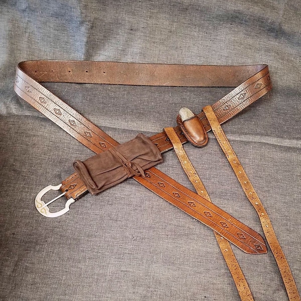 Ranger King Accessory Set (Belt, Pouch, Whetstone, & Sword Straps) - Aragorn/Strider - Made to Order! Lord of the Rings, Ren Faire, Cosplay