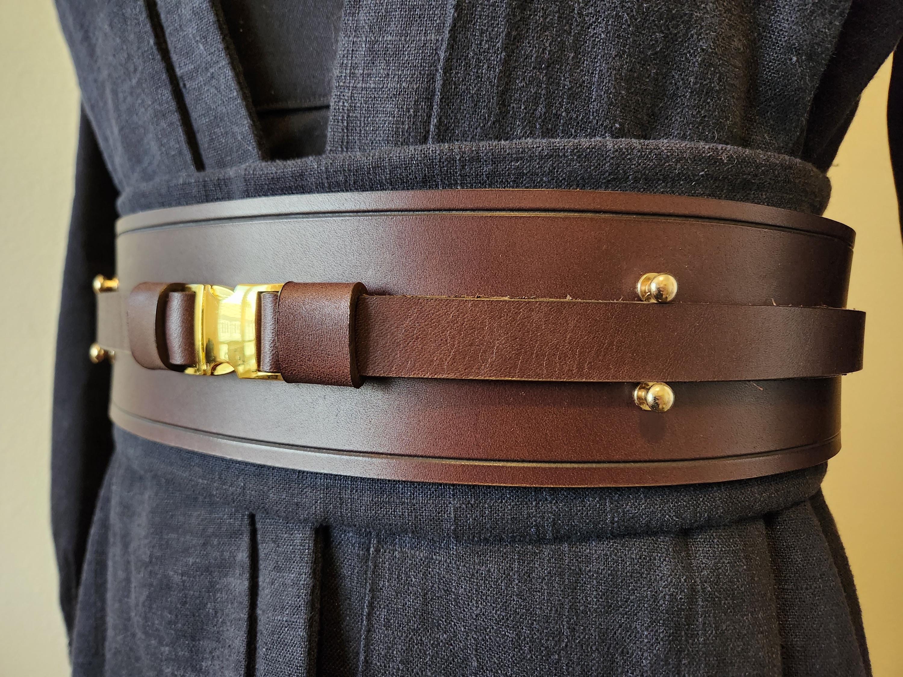 Star Wars Dark Brown Faux Leather Belt with Silver Detail Star Wars Inspired Darth Vader Ratchet Style Belt - Etsy main image 4