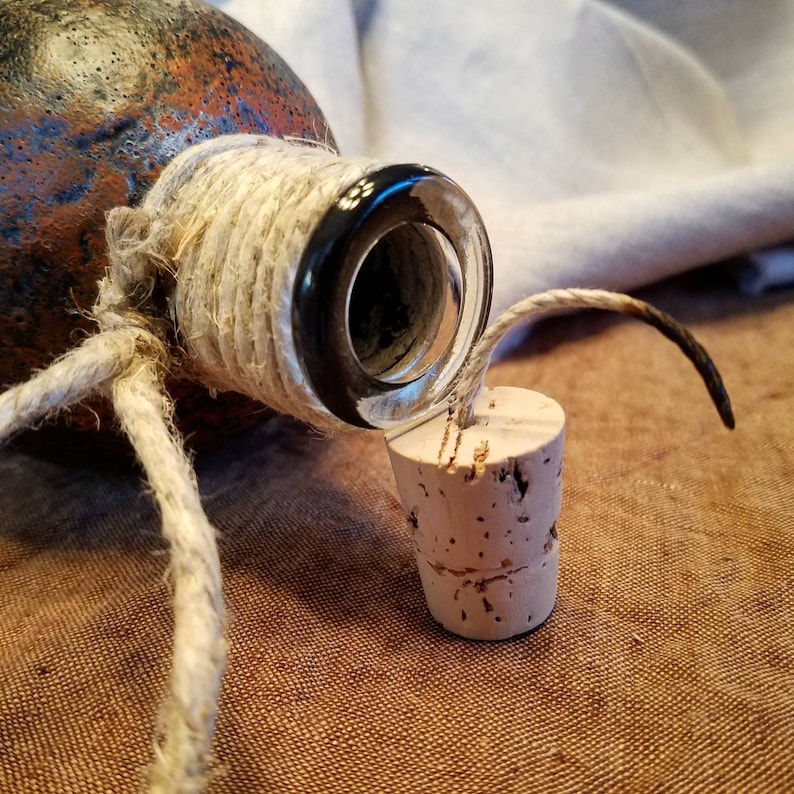 Pirate Grenade Glass Rum Bottle / flask The Castaway Trading Etsy