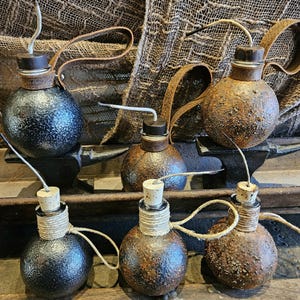 Pirate Grenade / “Grenadoe” - Glass Rum Bottle / Flask - a Castaway Trading ORIGINAL! image 12