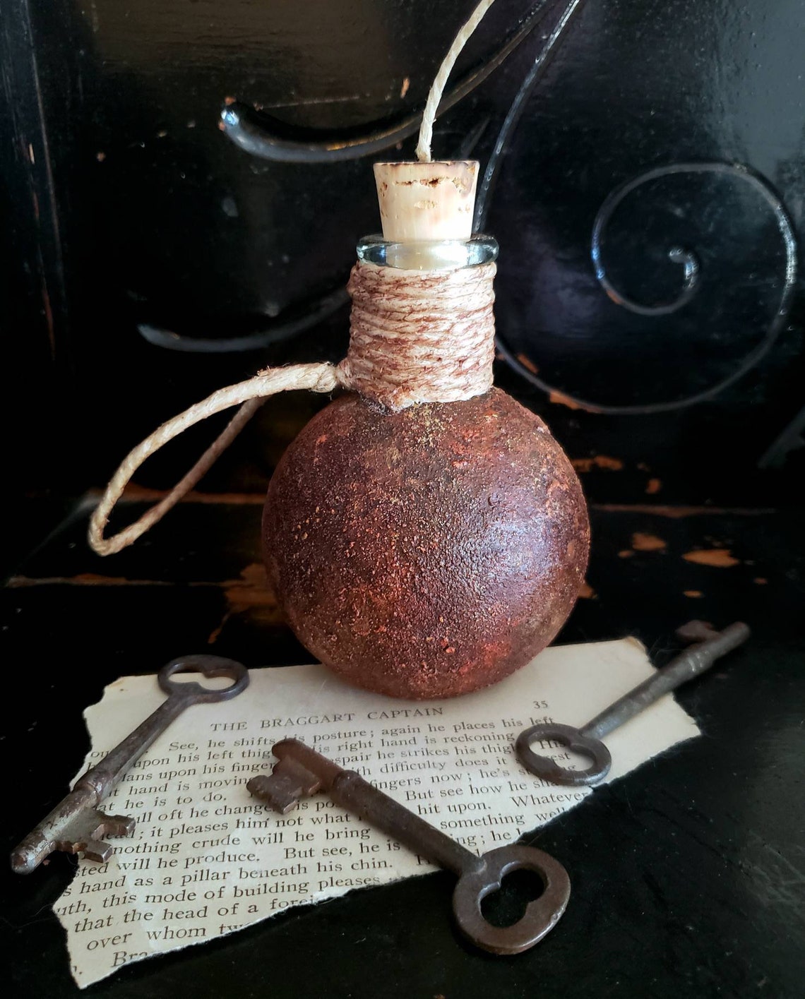Pirate Grenade Glass Rum Bottle / flask The Castaway Trading Etsy