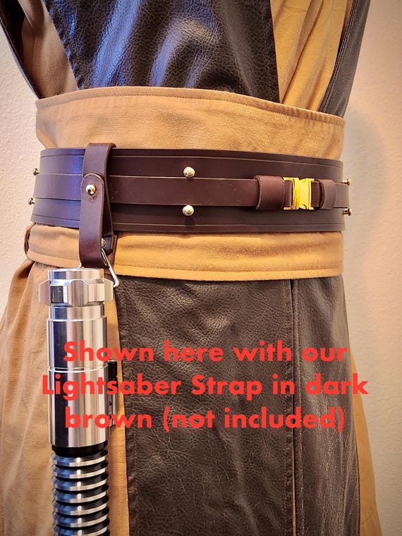 Standard Jedi Belt - DARK BROWN - High-quality Leather, Custom