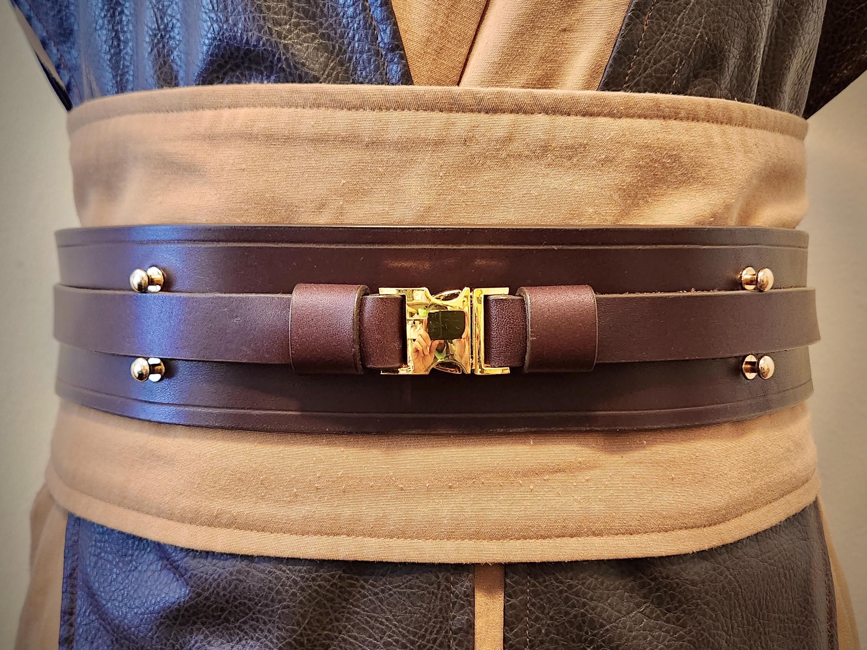 Standard Jedi Belt - DARK BROWN - High-quality Leather  display picture 1
