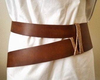 Rey Belt, Jakku Version - The Force Awakens - CUSTOM - Leather - made to order!