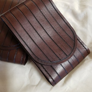 Jedi Pouch - High Quality Leather in Brown or Black - Made to Order in 2 Sizes