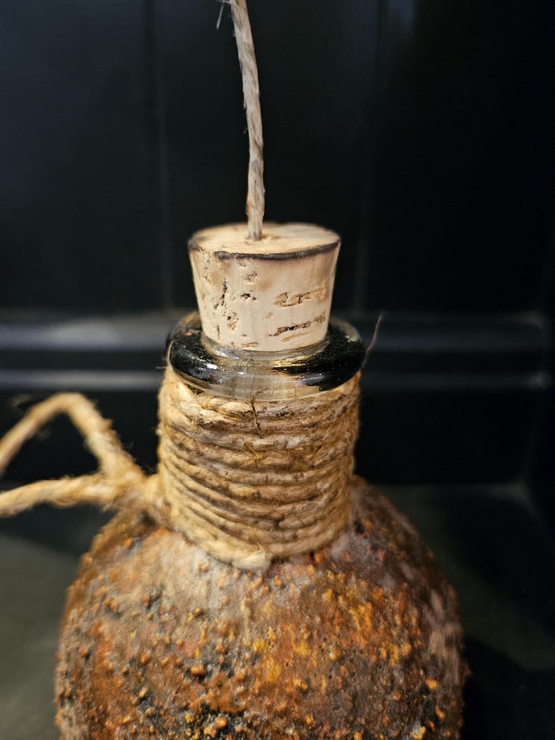 Pirate Grenade / “Grenadoe” - Glass Rum Bottle / Flask - a Castaway Trading ORIGINAL! image 10