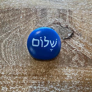 Shalom (Frieden) Handbemalter Stein