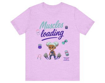 Muscles Loading Tee Chibi Style Cute Friendly
