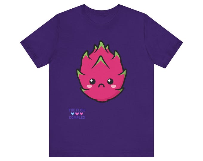 Featured listing image: Sad Dragon Fruit Tee | Cute Pink Fruit Illustration