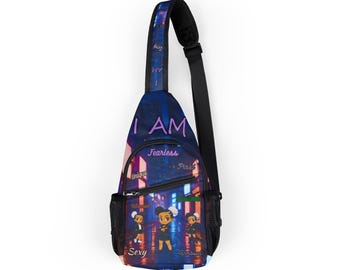 I AM Inspirational Words Sling Bag For Women