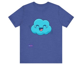 Smiling Blue Cloud  Graphic T-Shirt