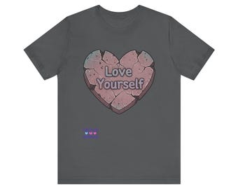 Cracked Heart Love Yourself T-Shirt | Self-Love Graphic Tee