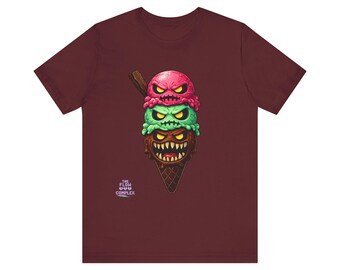 Camiseta con diseño de cono de helado de monstruo / Camiseta con gráfico de terror