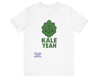 Kale Yeah Cute Kale Graphic Tee / Maglietta con umorismo sulle verdure