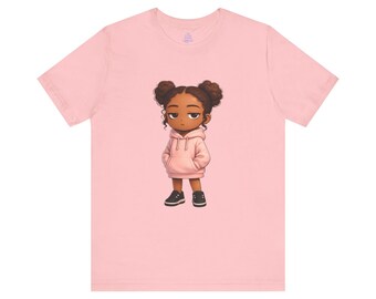 Sudadera con capucha rosa / Camiseta gráfica para niños