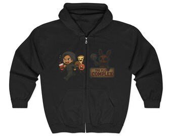 Brutal Flow Calories Dont Care Zip Hoodie Unisex Hoodie for Gamers Stylish Casual Wear Gift for Friends and Streetwear