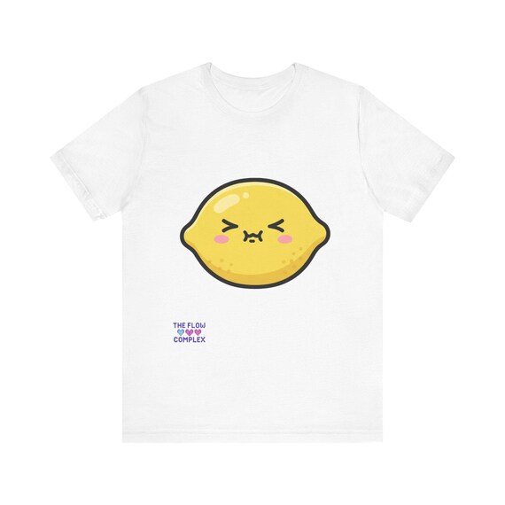 Sour Lemon T-shirt | Cute Citrus Tee, Yellow Fruit Graphic - Etsy