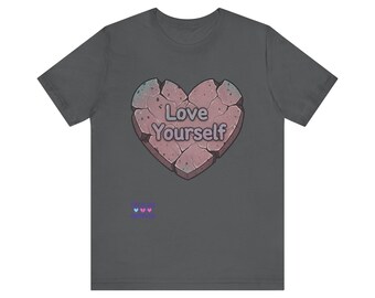 Cracked Heart Love Yourself T-Shirt | Self-Love Graphic Tee