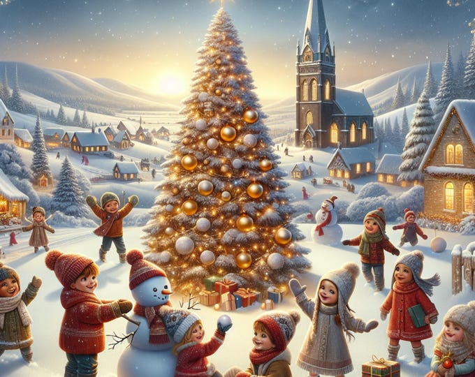 5 Stunning Christmas Trees Assorted