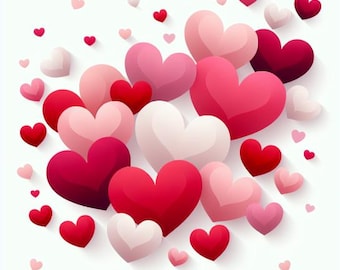 Pink Heart Clipart PNG: Valentine's Day Graphics